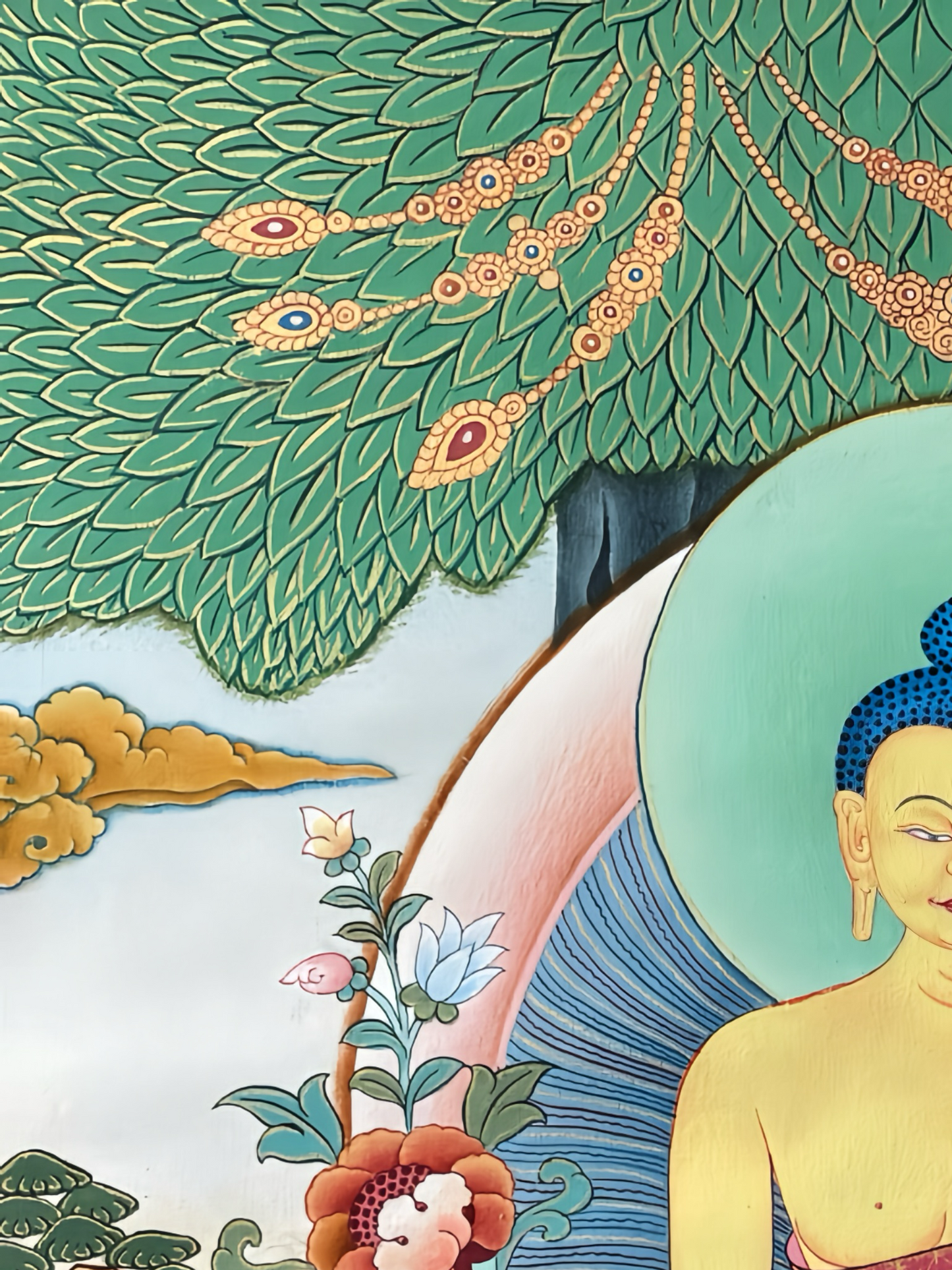 Shakyamuni Buddha Thangka – The Enlightened One of Wisdom and Compassion