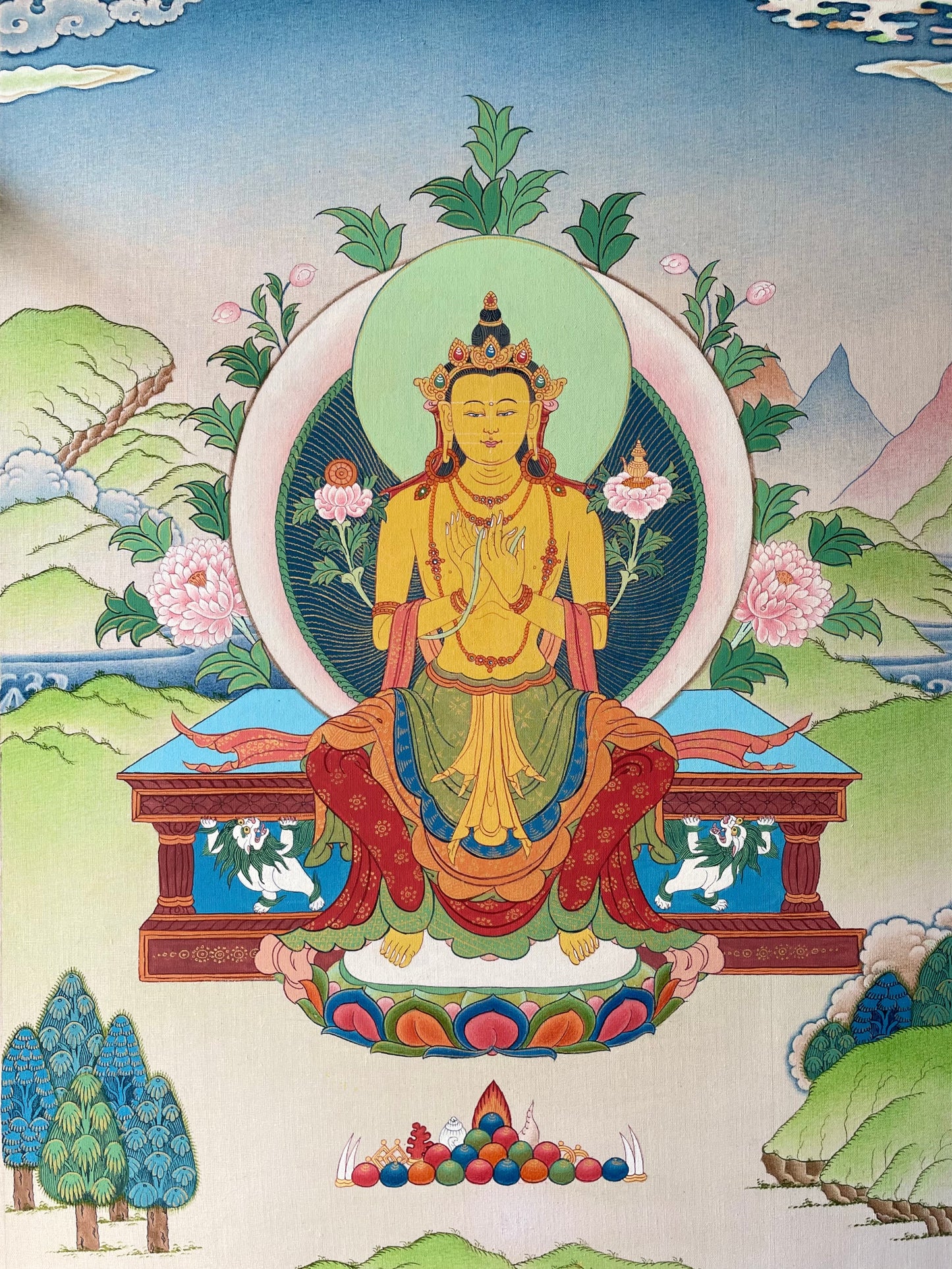Maitreya Thangka – The Future Buddha